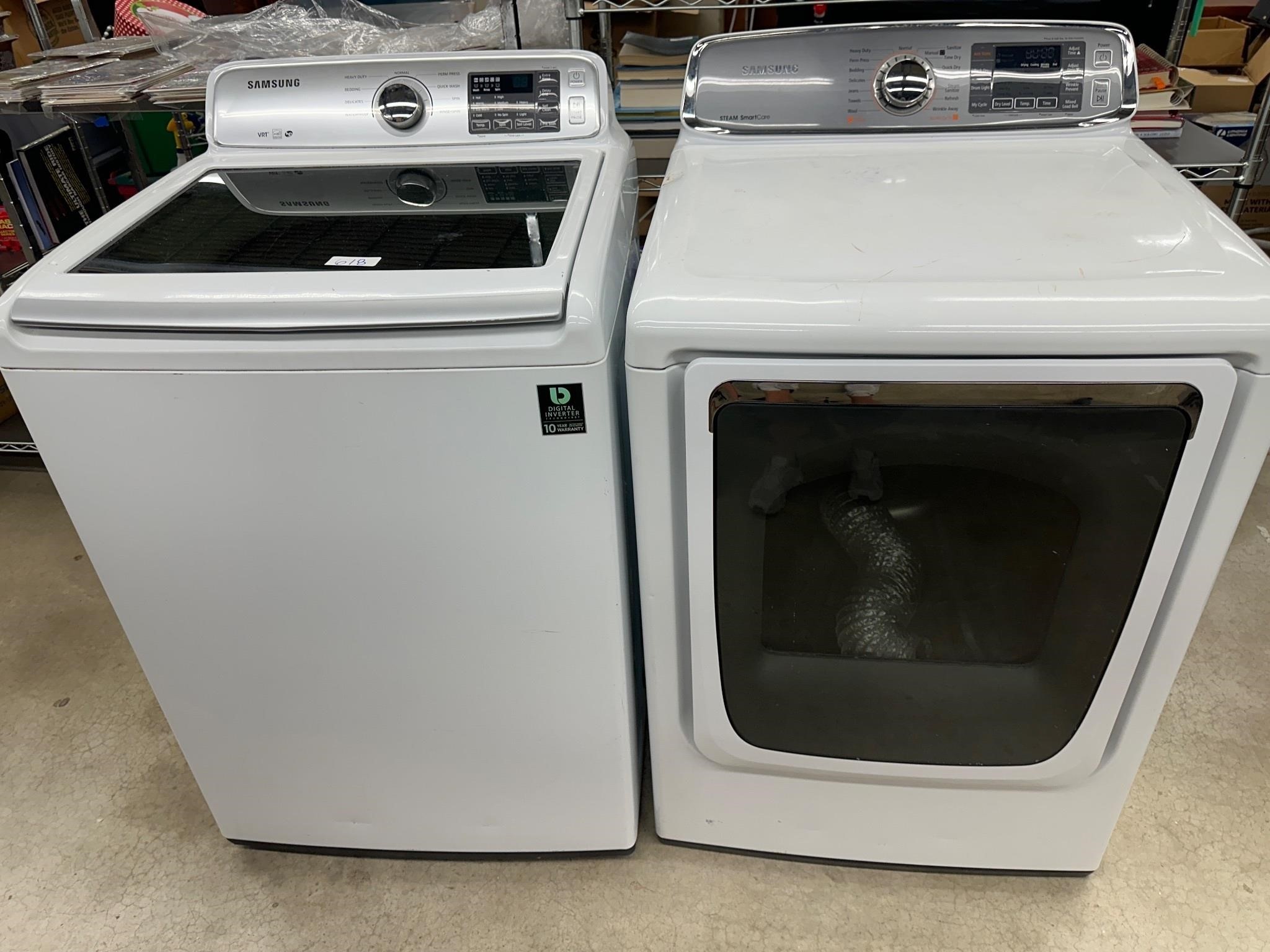 Washer and dryer untested
