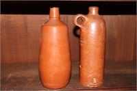 Stoneware pottery bottle marked P Nauheim