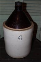 4 Gallon stoneware pottery jug