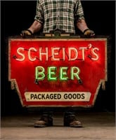 C. 1930 Scheidt's Beer Neon Sign