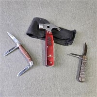 Collection of Pocket Knives w/a Multi Tool &