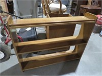 WOOD BOOKCASE 3 TIERED
