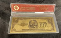 COMMEMORATIVE CURRENCY / GOLD BANK NOTE