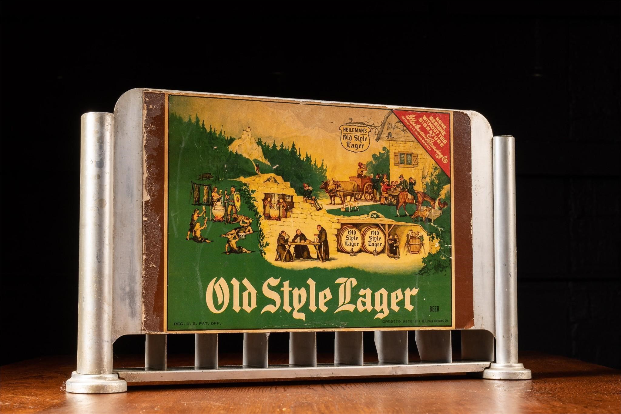 C. 1937 Old Style Beer POS Cigarette Display