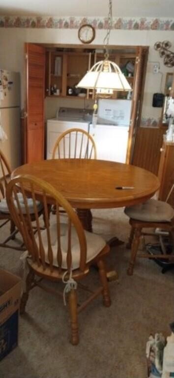 4ft round table and 4 chairs