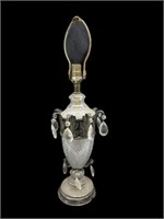 Antique Glass Lamp 25"T