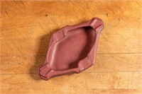 Red Ceramic Ashtray by Van Briggle Pottery