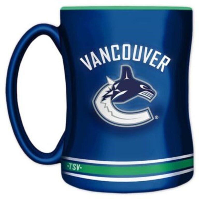 NHL Vancouver Canucks 14 Oz. Sculpted Relief Mug
