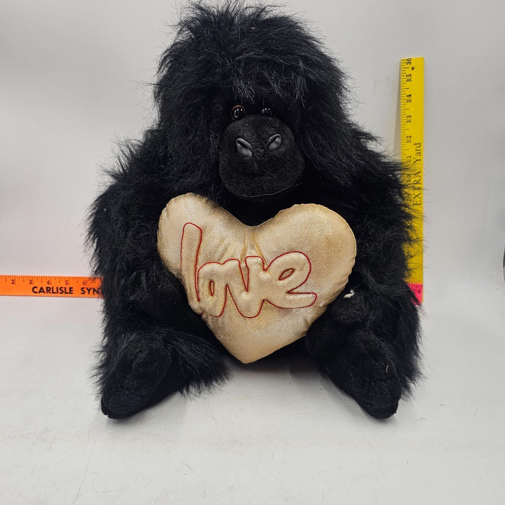 Plush Gorilla with Love Heart