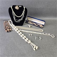 Collection of Pearlesque Costume Jewelry