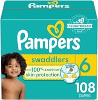 Pampers Swaddlers Diapers - Size 6, 108 Count
