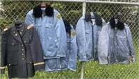 4 Binghamton police auxiliary coats and 1