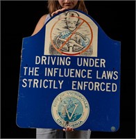 Vintage Victorville California DUI Laws Sign