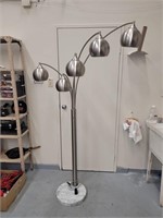 73" CHROME LAMP WITH MARBLE BASE