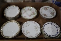 COLL OF HAND PAINTED SAUCERS