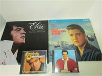 Lot of Four Elvis Media Items, 2 Records and 2 CDs