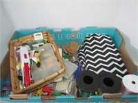Large Flat of Various Crafting, Sewing, Art Suppy