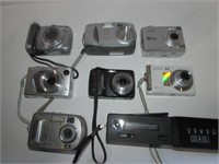 Box of Various For Parts Cameras 7 Total