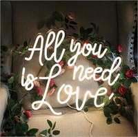 Neon Sign All You Need Is Love-LED Adjustable