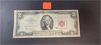 (1) Two Dollar Bill 1963 A Red Seal