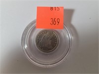 1857 Seated Liberty Silver Dime