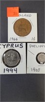Cyprus 1994 - England 1966 - Phillipines 1969
