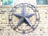 Metal Star Texas Welcome Sign