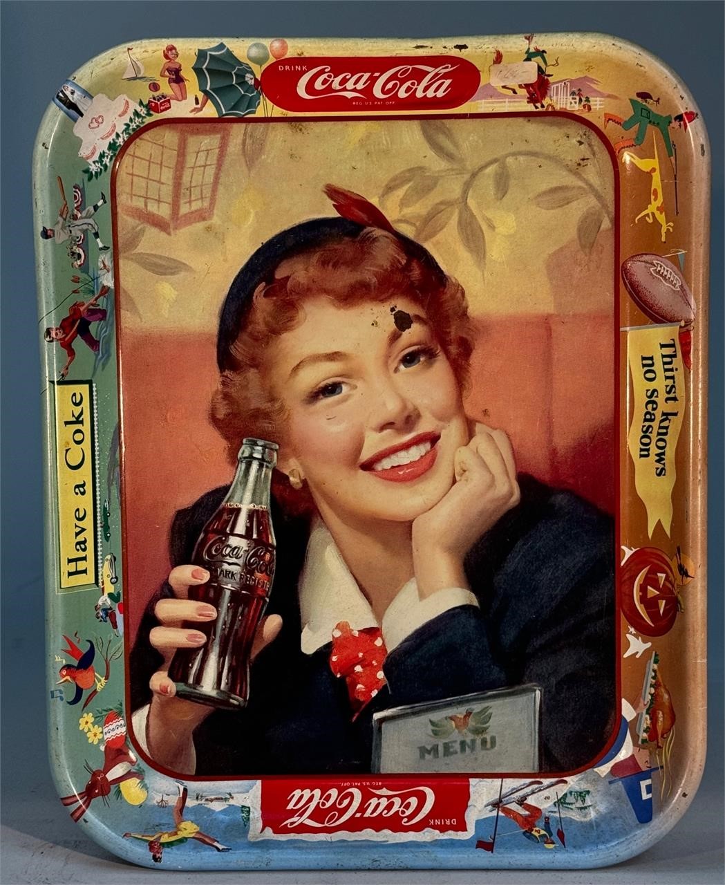 Original 1950's Coca Cola Tray