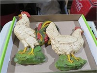 VINTAGE ROOSTER WALL DECOR PIECES