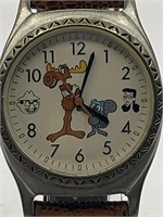 ROCKY AND BULLWINKLE AND FRIENDS FOSSIL WATCH