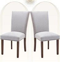 Colamy Upholstered Parsons Dining Chairs Set Of 2