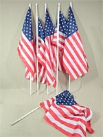6 American Yard Flags