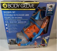 Body Glove Goggles Mask and Fins snorkel Set XXL