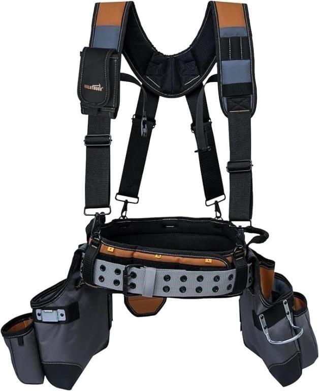Melotough Tool Belt With Suspenders Tool Bag