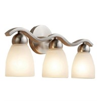 Paces 19.2-in 3-light Brushed Nickel