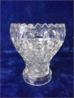 Lovely Pressed GLass Vase with Grape Motif