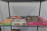 Assorted Puzzles Shelf Lot