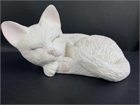 Signed Sleeping Cat Matte Paint