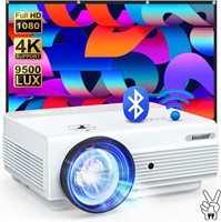 USED $270 1080P WiFi Bluetooth Projector