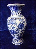 Blue and White Porcelain Flower Vase