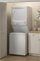 Ge Electric Stacked Laundry Center With 3.8-cu Ft