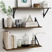 Floating Shelves 24 Inch Long For Wall Set Of 3,