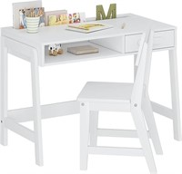 Kids Desk And Chair Set, White