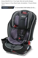 NEW Graco SlimFit 3 in 1 Car Seat, Purple & Black