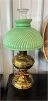 Lamp with green shade ( NO SHIPPING)