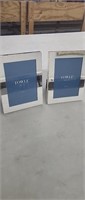 Set of 2 - 5" x 7" Picture Frames, Silver Plated