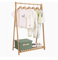 NEW Kids Small Clothes Rack, Bamboo,  Foldable