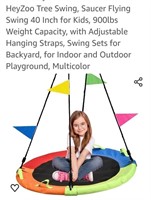 New 40 " Flying Saucer Tree Swing..Supports  900