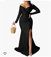 Women's Size Medium Maxi Dress, Off Shoulder,