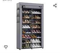 New 36 Pair shoe storage rack(black)assembly